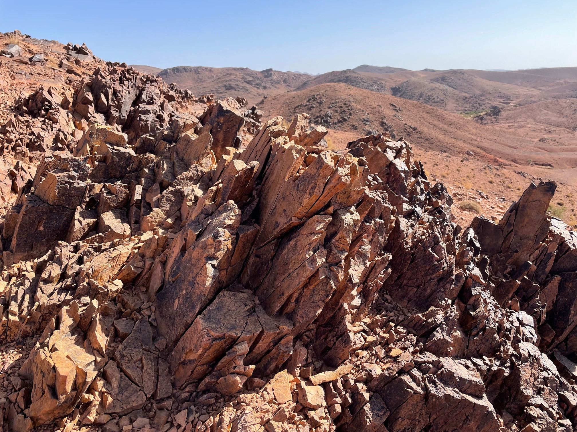 Formation rocheuse du Jbel Saghro